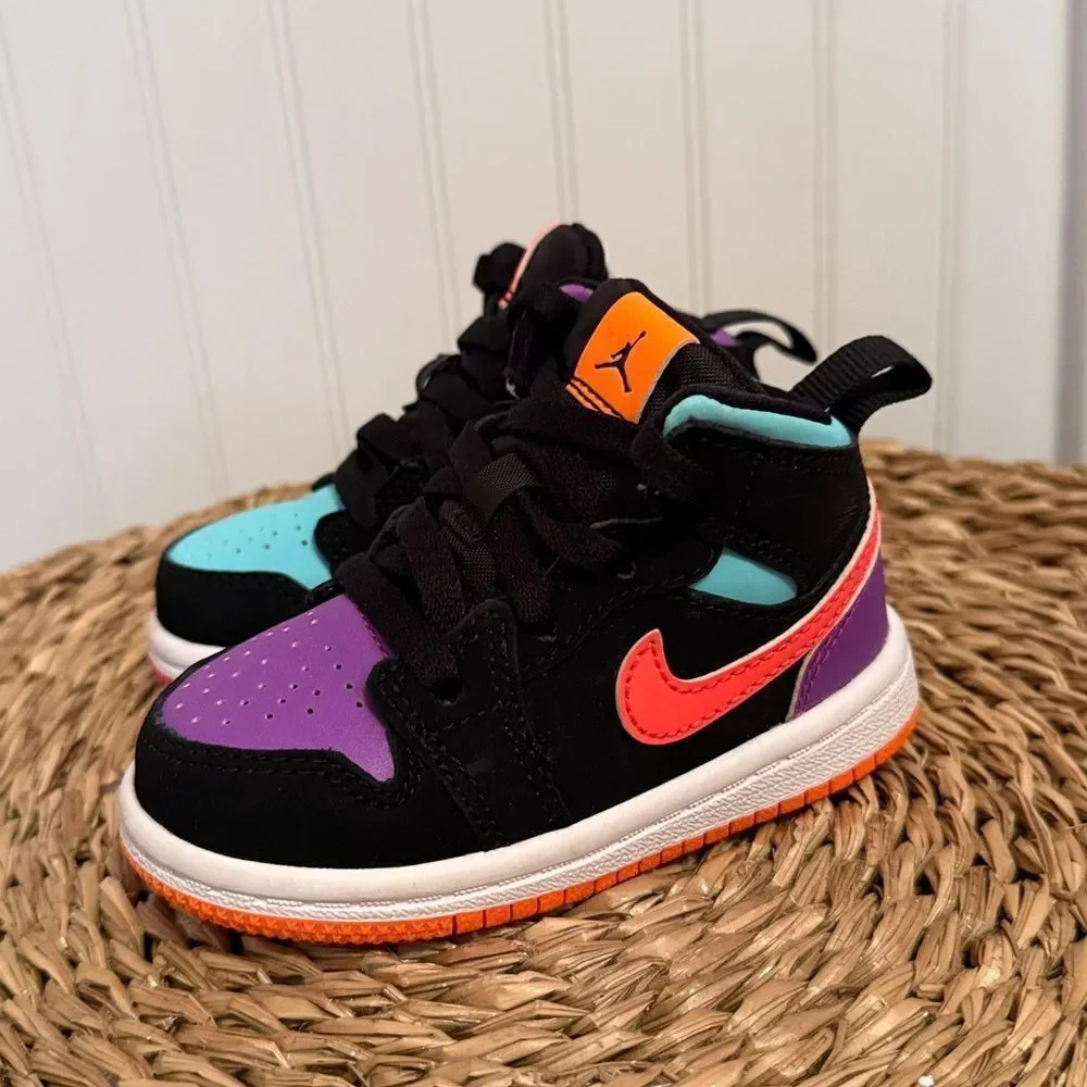 Nike Colorful Kids' High-Top Sneakers - 5C - NWOB